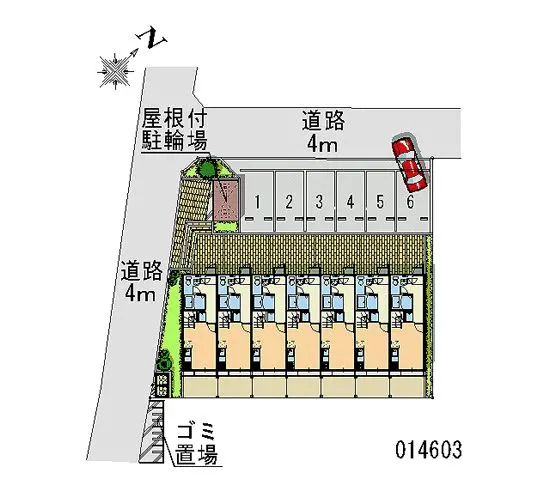 ★手数料０円★深谷市上野台　月極駐車場（LP）